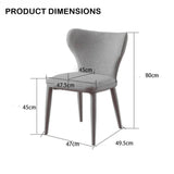 Modern Faux Leather and Flannel Accent Chair