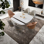 Mid Century Modern Faux Leather Dining Chairs Set