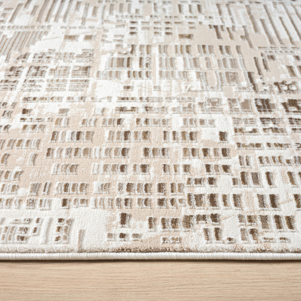 Elegant Textured Jacquard Area Rug