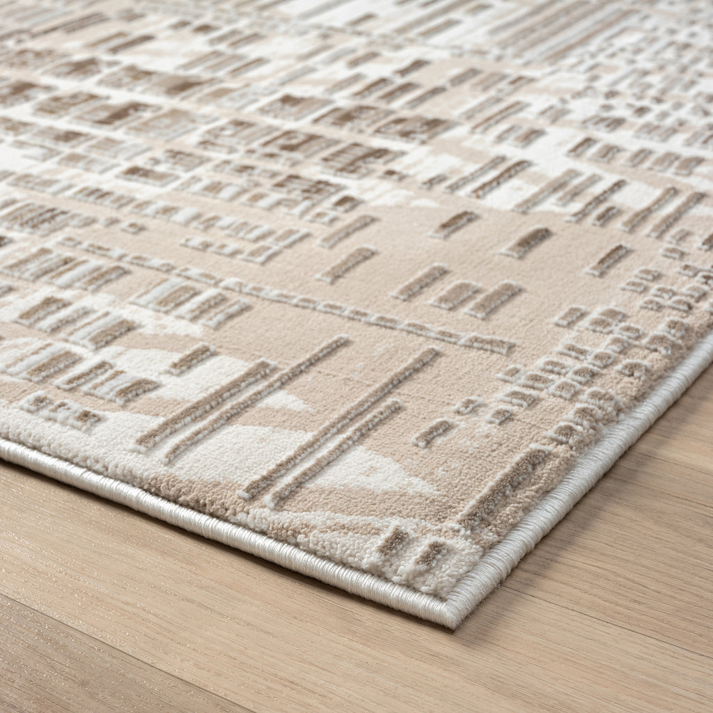 Elegant Textured Jacquard Area Rug