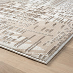 Elegant Textured Jacquard Area Rug