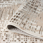 Elegant Textured Jacquard Area Rug