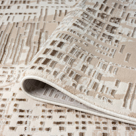 Elegant Textured Jacquard Area Rug