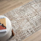 Elegant Textured Jacquard Area Rug