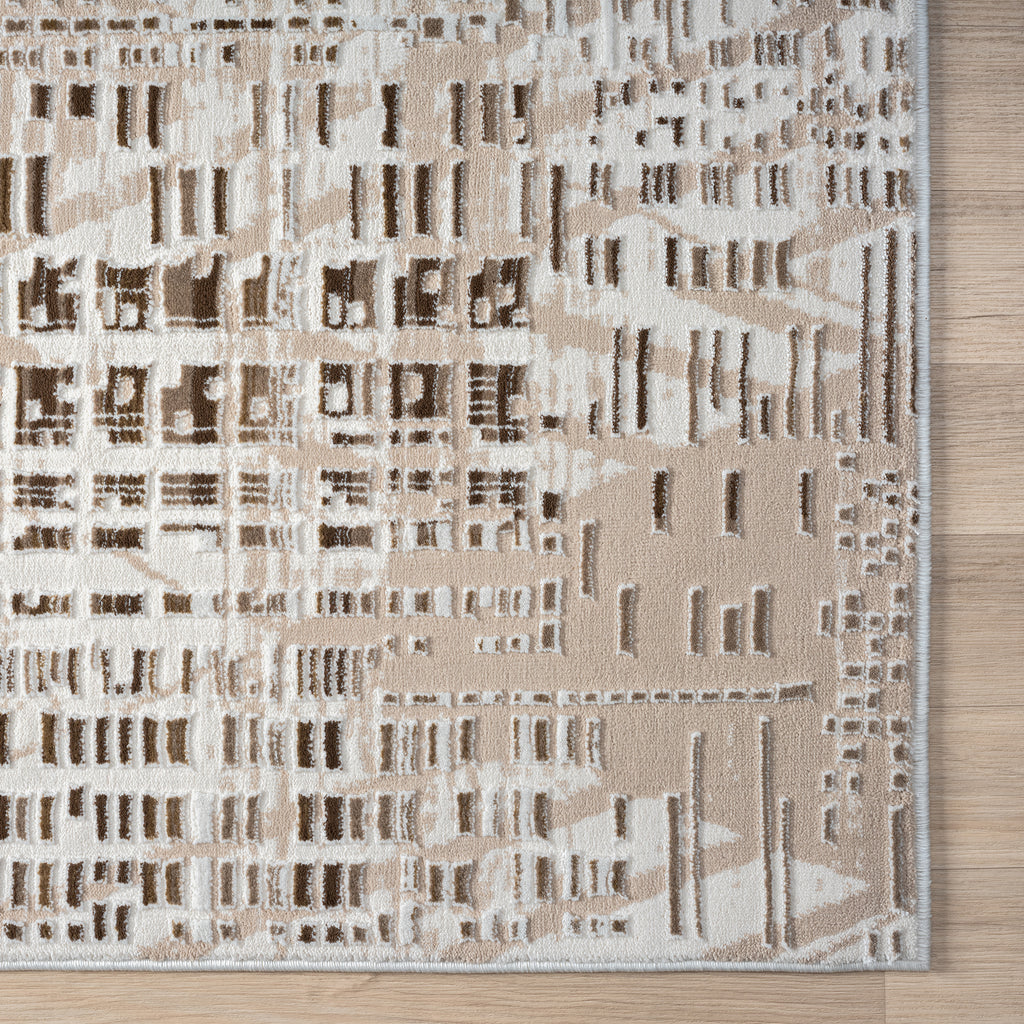 Elegant Textured Jacquard Area Rug