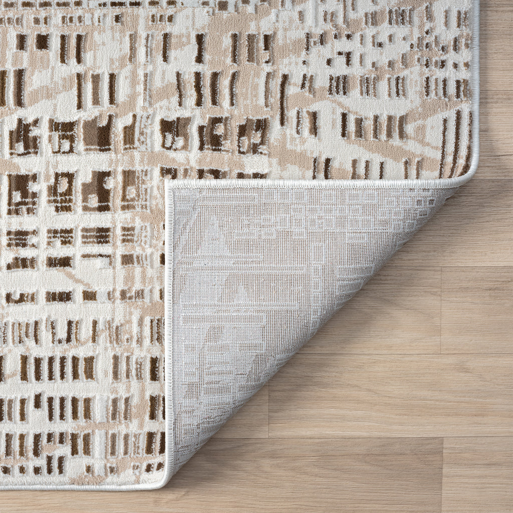 Elegant Textured Jacquard Area Rug