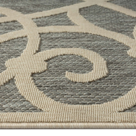 Alpha Grey Outdoor Runner Rug - 80x300