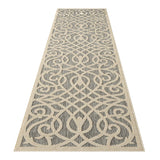Alpha Grey Outdoor Runner Rug - 80x300