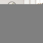 Metal Bed Frame Mattress Foundation Blue – King