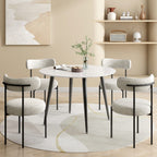 Elegant Round Marbling Dining Table