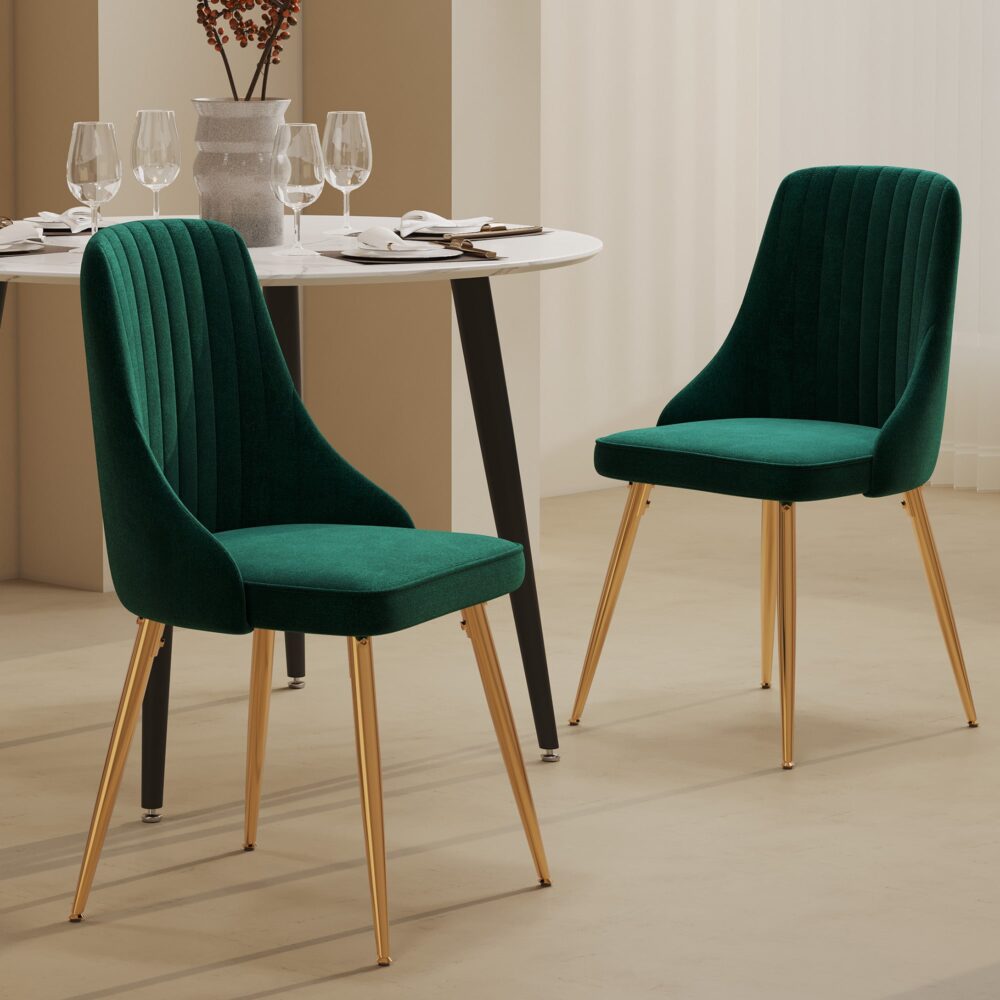 The Velvet Marble Table and Chair Set