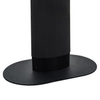 Elegant Black Oval Dining Table