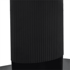 Elegant Black Oval Dining Table