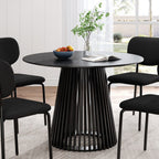 Sleek Silhouette Black Dining Table
