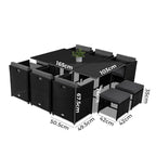 Bali 11 Piece Black Outdoor Dining Set