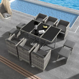 Bali Grey 11 Piece Outdoor Dining Set
