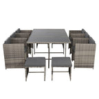 Bali Grey 11 Piece Outdoor Dining Set