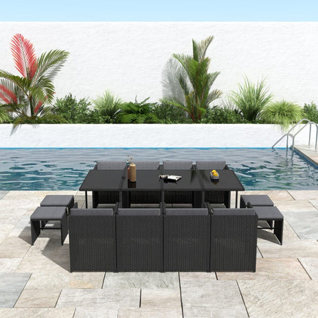 Bali 13PC Elegant Outdoor Dining Set