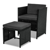 Horrocks 8-Seater Black Outdoor Dining Set