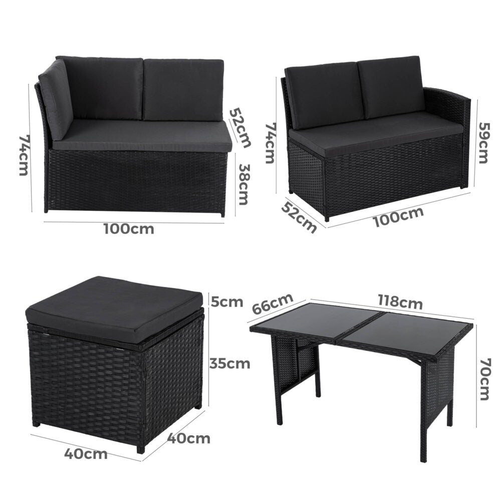 Ella 8-Seater Modular Outdoor Lounge Set