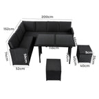 Ella 8-Seater Modular Outdoor Lounge Set