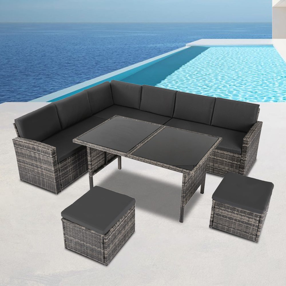 Ella 8-Seater Modular Outdoor Lounge & Dining Set