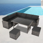 Ella 8-Seater Modular Outdoor Lounge & Dining Set