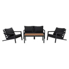 Aidan Slate Grey 5-Piece Garden Sofa Set