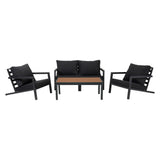 Aidan Slate Grey 5-Piece Garden Sofa Set
