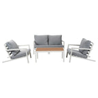 Aidan Contemporary 5-Piece Outdoor Sofa Set