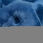 Elegant Navy Blue Velvet Rectangular Ottoman