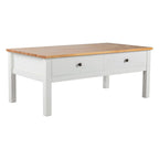 Sleek Natural Wood Modern Coffee Table