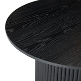 Luxe Ribbed Wooden Coffee Table