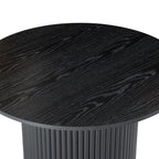Luxe Ribbed Wooden Coffee Table