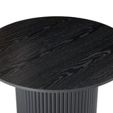 Luxe Ribbed Wooden Coffee Table