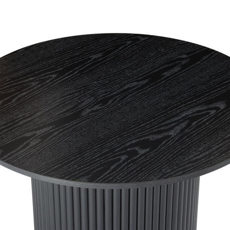 Luxe Ribbed Wooden Coffee Table