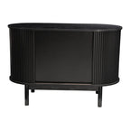 Elegant Mid-Century Ribbed Sideboard Cabinet