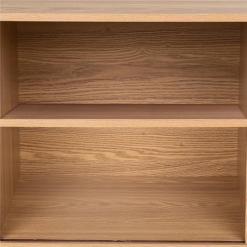 Elegant Mid-Century Ribbed Sideboard Cabinet