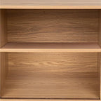 Elegant Mid-Century Ribbed Sideboard Cabinet