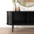 Ribbed Ripple Sideboard with Sliding Doors