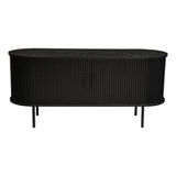 Ribbed Ripple Sideboard with Sliding Doors