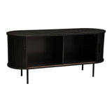 Ribbed Ripple Sideboard with Sliding Doors