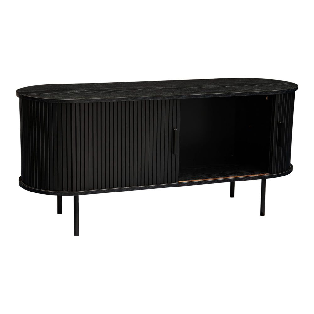 Ribbed Ripple Sideboard with Sliding Doors