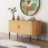 Ribbed Ripple Sideboard with Sliding Doors
