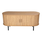 Ribbed Ripple Sideboard with Sliding Doors