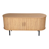 Ribbed Ripple Sideboard with Sliding Doors