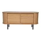 Ribbed Ripple Sideboard with Sliding Doors