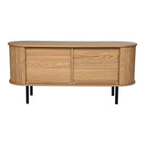 Ribbed Ripple Sideboard with Sliding Doors