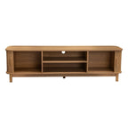Ribbed Media Cabinet with Storage Solutions