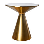 Golden Halo Modern Round Side Table
